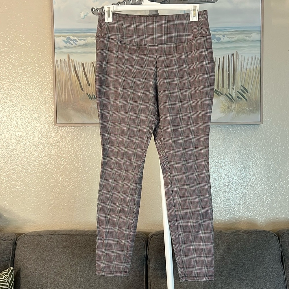 Plaid Patterned Pants
